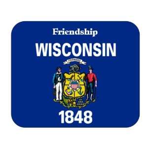   US State Flag   Friendship, Wisconsin (WI) Mouse Pad 