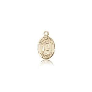  14kt Gold St. Saint Elizabeth of Hungary Medal 1/2 x 1/4 