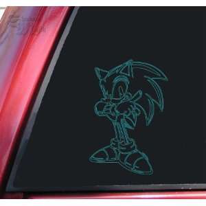  Sonic The Hedgehog Teal Vinyl Decal Sticker Automotive