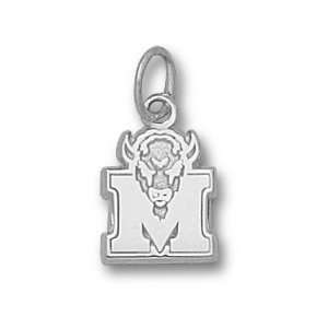  Marshall 3/8in Sterling Marco Football Pendant/Sterling 