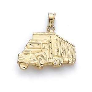  14k Tow Truck Pendant   JewelryWeb Jewelry