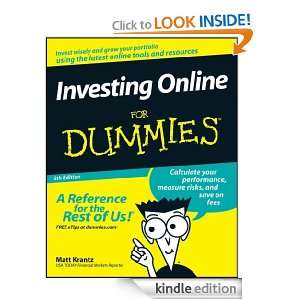 Investing Online For Dummies Matt Krantz  Kindle Store