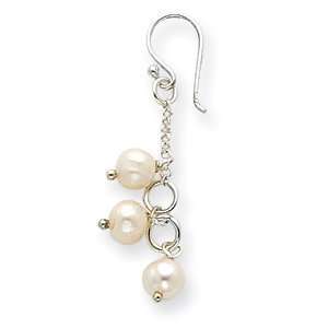  Sterling Silver Freshwater Cultured Pearl Earrings 