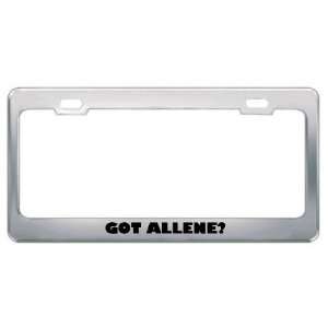  Got Allene? Girl Name Metal License Plate Frame Holder 