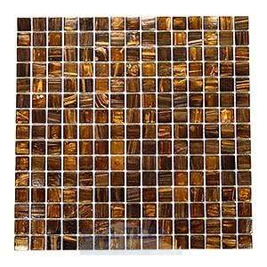  Aventurine 3/4 glass tile in rosewood 12 7/8 x 12 7/8 