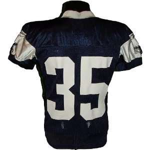  Tra Battle #35 2008 Cowboys Game Used Navy Practice Jersey 