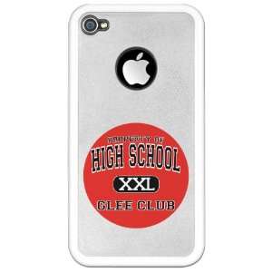  iPhone 4 or 4S Clear Case White Property of High School 