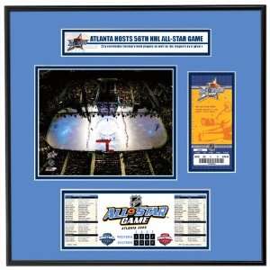  2008 NHL All Star Game Ticket Frame Jr.