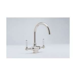 Rohl Country Single Post Kitchen Faucet A1676LMWSPN Polished Nickel