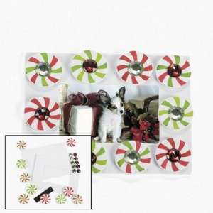 Peppermint Candy Photo Frame Magnet Craft Kit   Craft Kits & Projects 