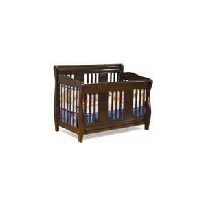   Furniture Versailles Convertible Crib with kit   Antique Walnut Baby