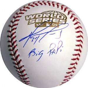  David Ortiz Autographed 2004 World Series Baseball with 