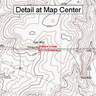  USGS Topographic Quadrangle Map   Pollard Creek, Texas 