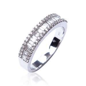   Diamond Ring in 18ct White Gold, Ring Size 8 David Ashley Jewelry