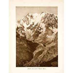   Mountain Alps Pennine Peak   Original Photogravure