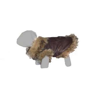    Brown Sleeveless Leather Flight Jacket   SM Dog