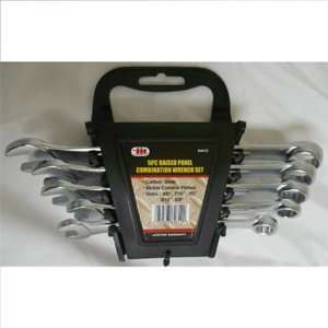  5 pc Raised Panel Combination Wrench Set with Rack