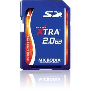    MICRODIA 2 GB SDHC Class 6 Flash Memory Card XTRA 52x Electronics