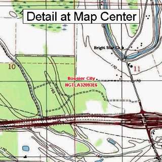 USGS Topographic Quadrangle Map   Bossier City, Louisiana (Folded 