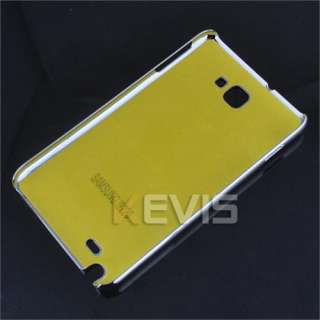 Luxury Hard Plastic & Metal Cover Case Samsung Galaxy Note GT N7000 