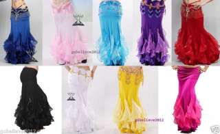 Brand New Sexy Belly Dance Fish Tail Skirt 9 Colors Available Free 