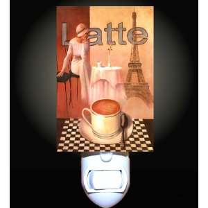  Latte in Paris Decorative Night Light