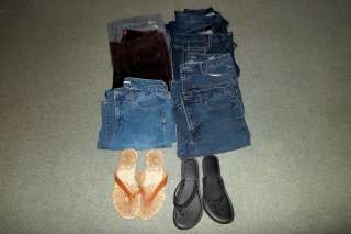 Womens Clothing Lot Jeans and Shoes  