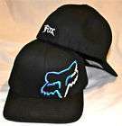 FOX RACING STIR IT UP BLACK FLEXFIT HAT CAP BRAND NEW SZ S/M