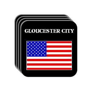  US Flag   Gloucester City, New Jersey (NJ) Set of 4 Mini 