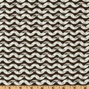  44 Wide Ty Pennington Impressions Wave Espresso Fabric 