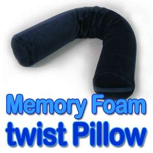 Memory Foam Twist Travel Neck Pillow Surprise Stability  
