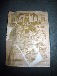 VINTAGE 1966 BATMAN 3 D COMIC BOOK WORST YOULL FIND  