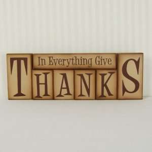  Wholesale Wood Block Set (In Everything Give Thanks) Only 