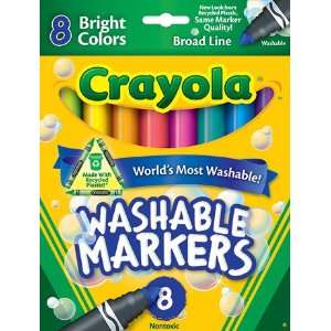 Crayola Llc Formerly Binney & Smith BIN587819 Crayola Washable 8Ct 