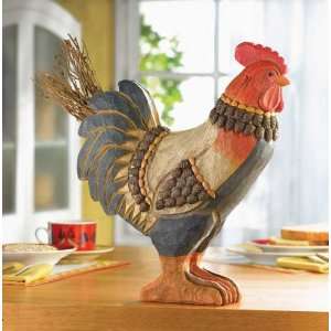  Country Rooster Statuary