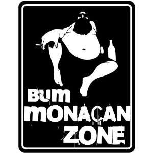   New  Bum Monacan Zone  Monaco Parking Sign Country