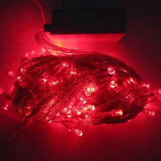 Red 10M 100 LED String Fairy Lights Christmas Wedding  