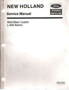 New Holland L 550 Skid Steer Loader Service Manual  