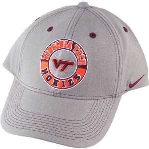 Nike Virginia Tech Hokies Grey Fade In Flex Fit Hat  