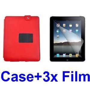 NEEWER® Red PU Leather Case Cover w/Stand for iPad 2 Wifi 