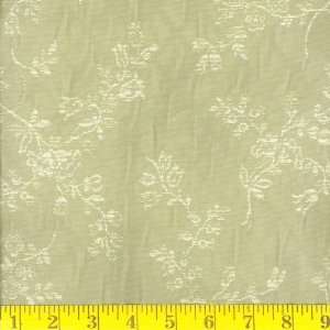  54 Wide Matlasse` Montague Sage/Ivory Fabric By The Yard 