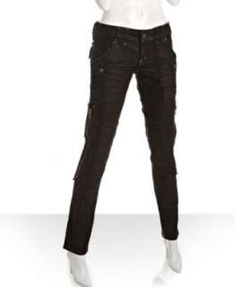 Taverniti So Jeans black wash stretch Tina skinny cargo jeans 