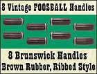 vintage foosball handles 8 brown brunswick table soccer expedited 