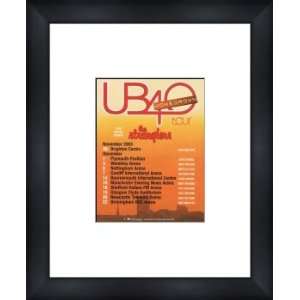  UB40 UK Tour 2003   Custom Framed Original Ad   Framed 