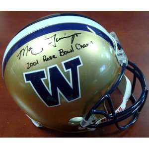 Marques Tuiopo Autographed Huskies Full Size Helmet 2001 Rose Bowl 
