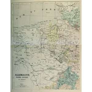  Dufour map of Allemagne   NW (1854)