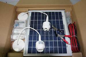 SOLAR PANEL KIT,10W including 2 light bulbs & fittings Easy fit, Great 