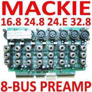 Mackie 16.8 24.8 24.E 32.8 Parts 8 BUS MIC PREAMP Board  