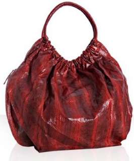 Beirn cherry snakeskin Ruthie shoulder bag  