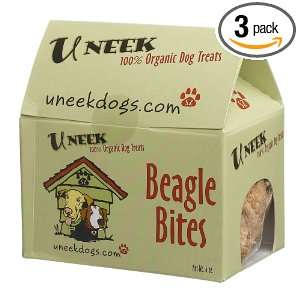 Uneek Treats Beagle Bites, 6 Ounce Boxes (Pack of 3)  